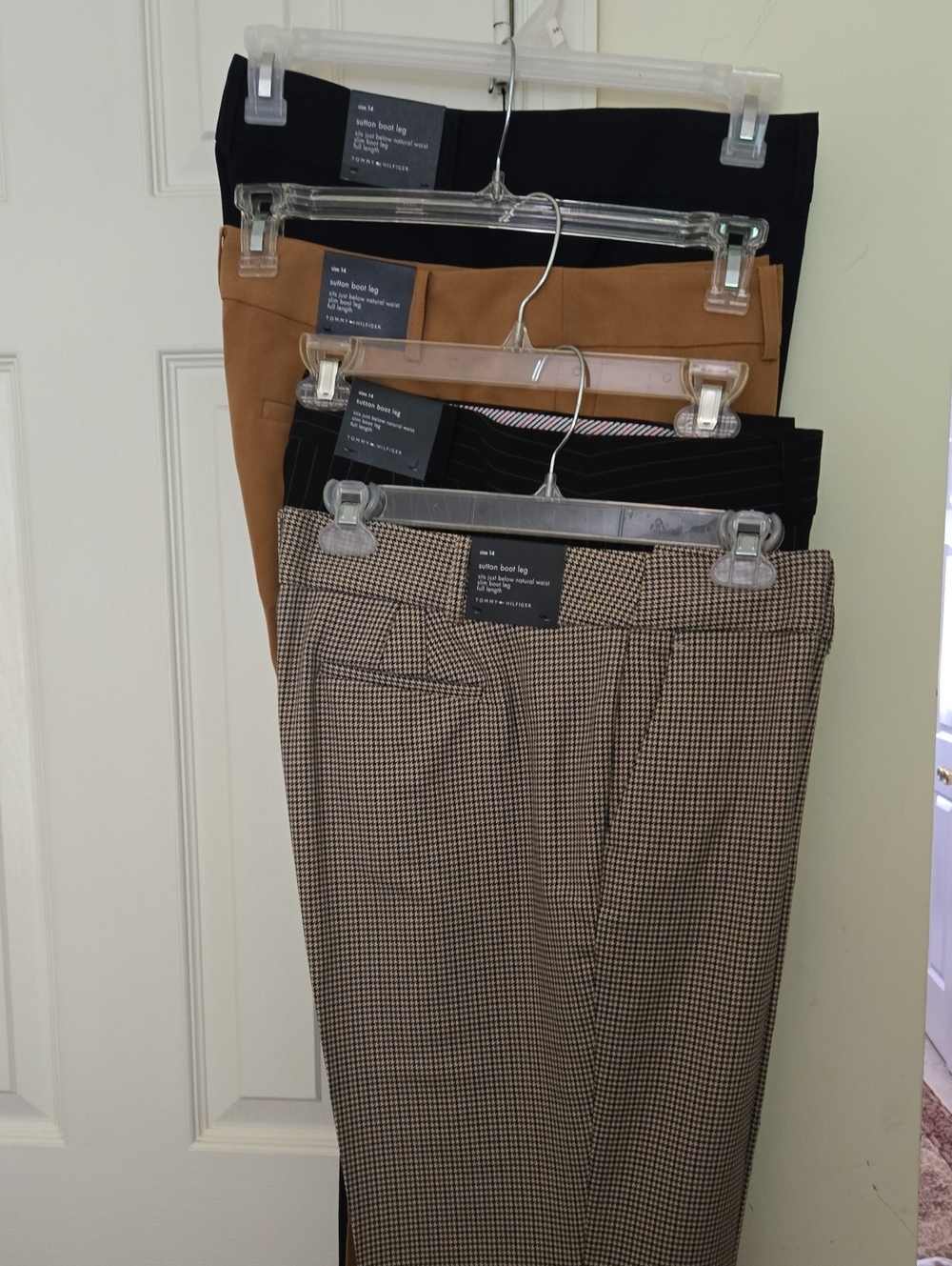 4 Pair Tommy Hilfiger Sutton Pants Size 14  NEW WITH TAGS